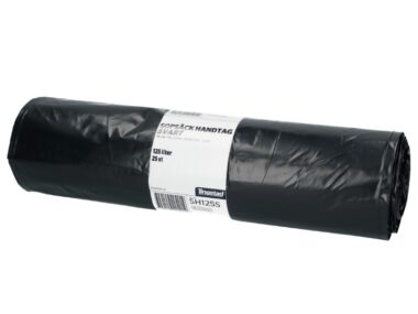 Sopsäck 125L Svart  6 rullar a 25 påsar